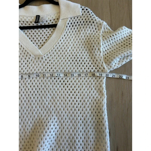 H&M Divided Tunic | Swim Coverup | Dress in cream SZ M - Picture 6 of 7